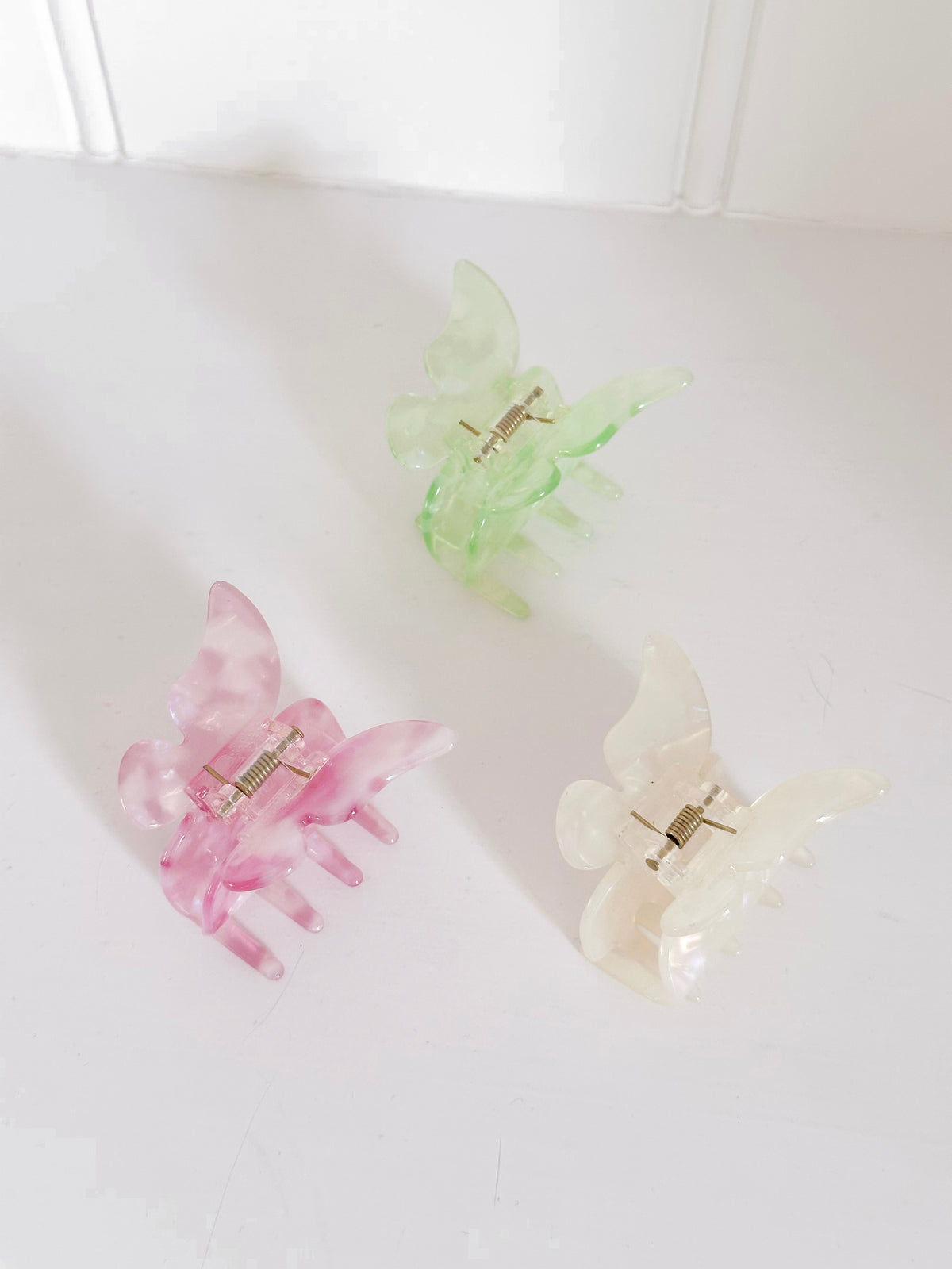 Apple Green Butterfly Hair Clip