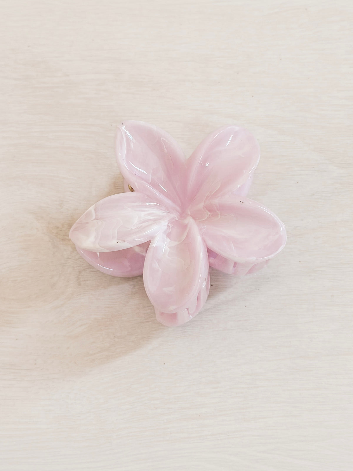 Pink Flower Hair Clip