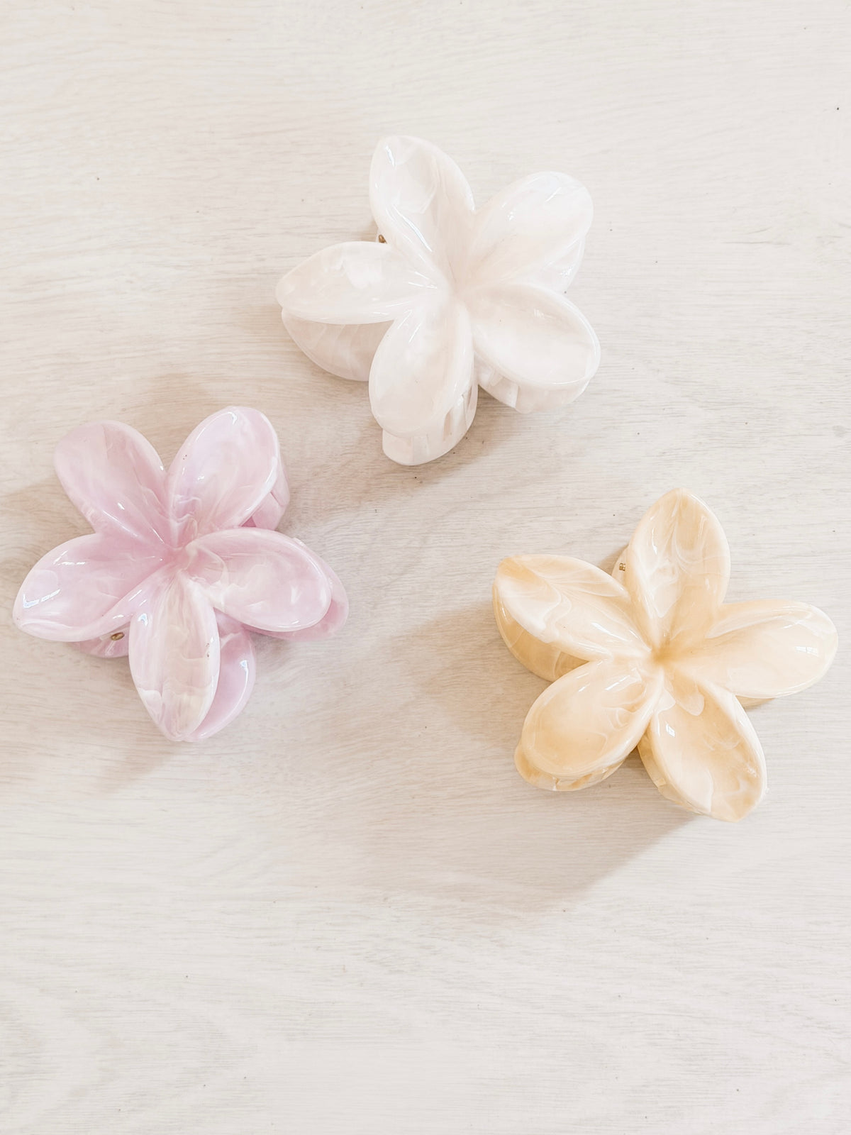 Pink Flower Hair Clip