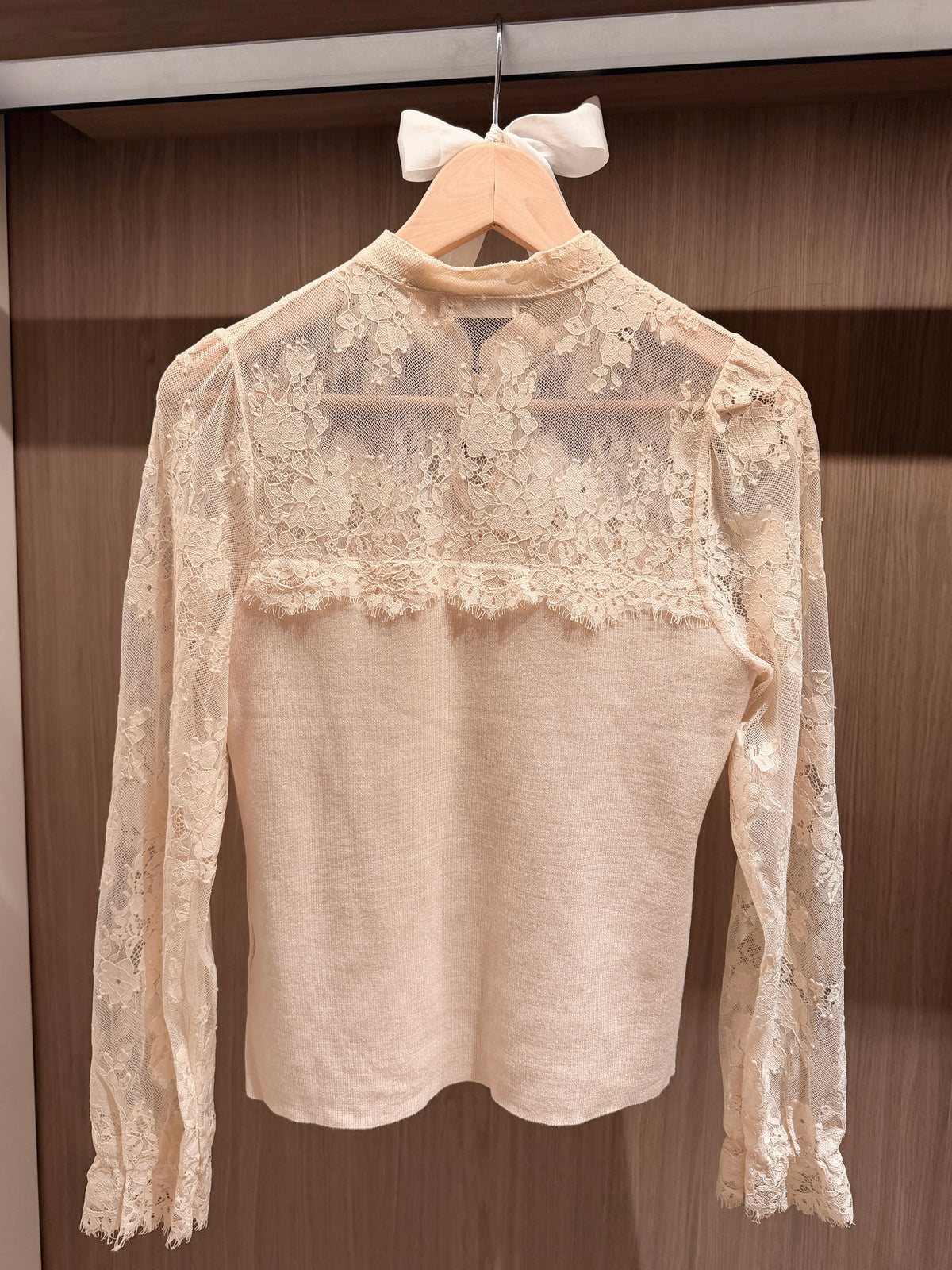 Love In Lace Beige Blouse