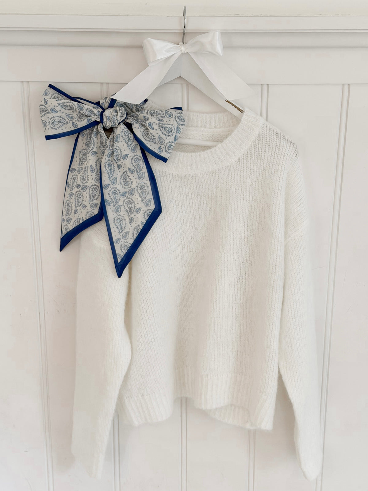 Azure Bow Sweater