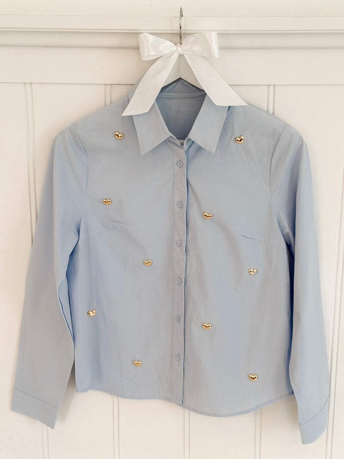Blue Golden Hearts Blouse