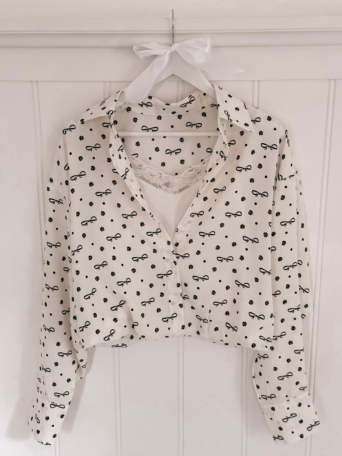 Bow Lace Blouse