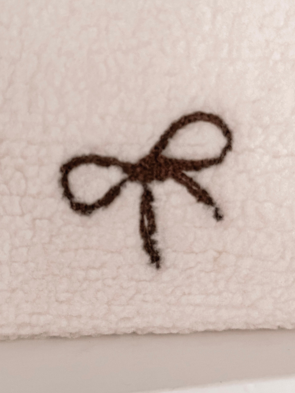 Teddy Makeup Bag - Cream