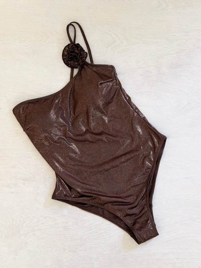 Chocolate Flower Swimsuit