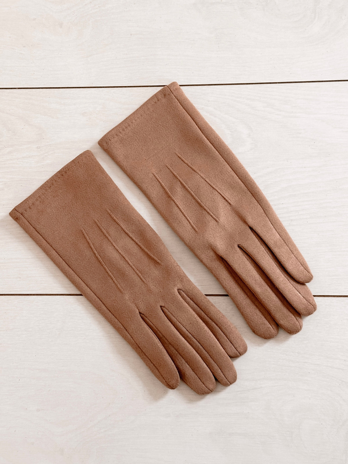 Camel Suede Gloves