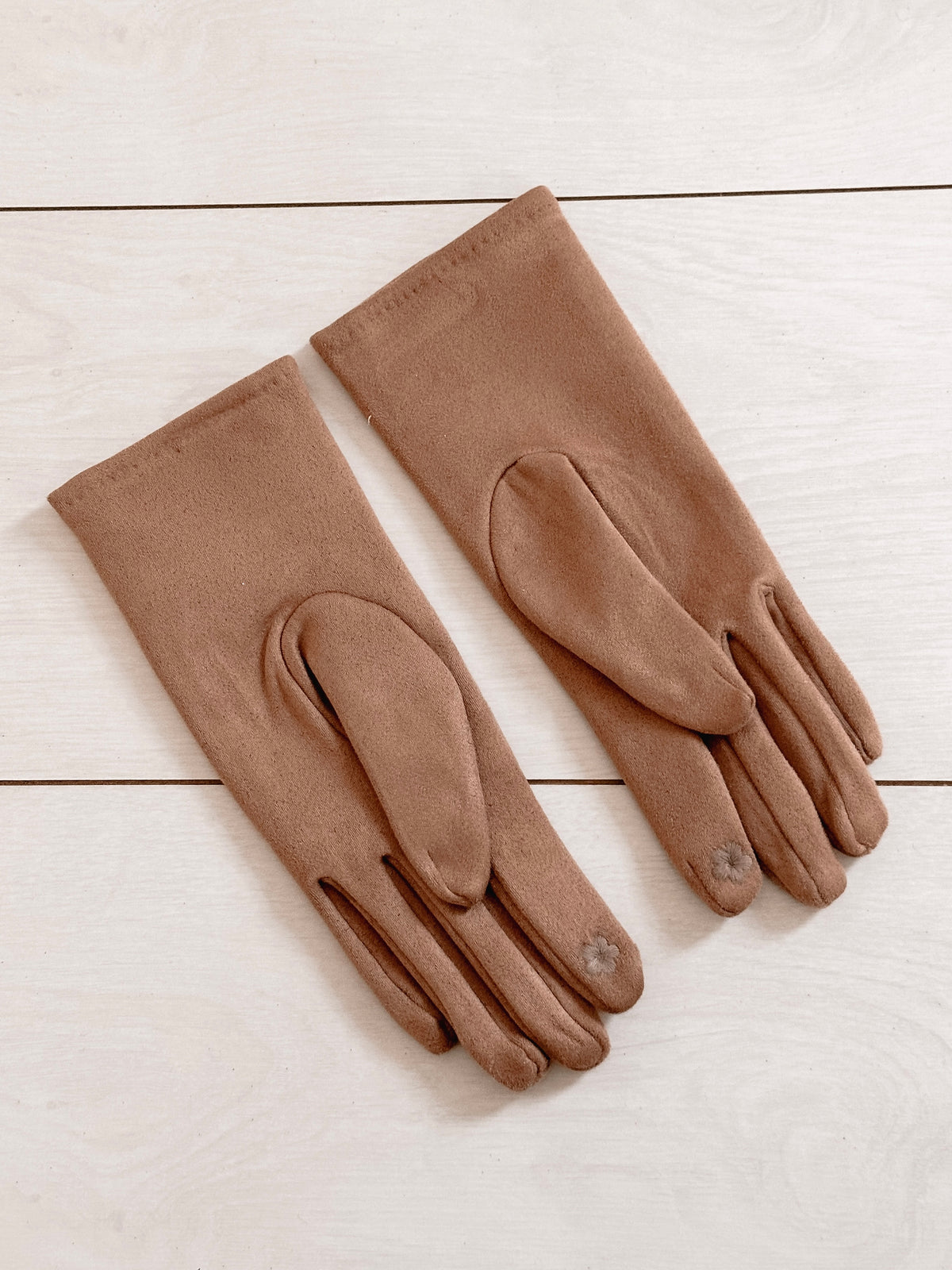 Camel Suede Gloves