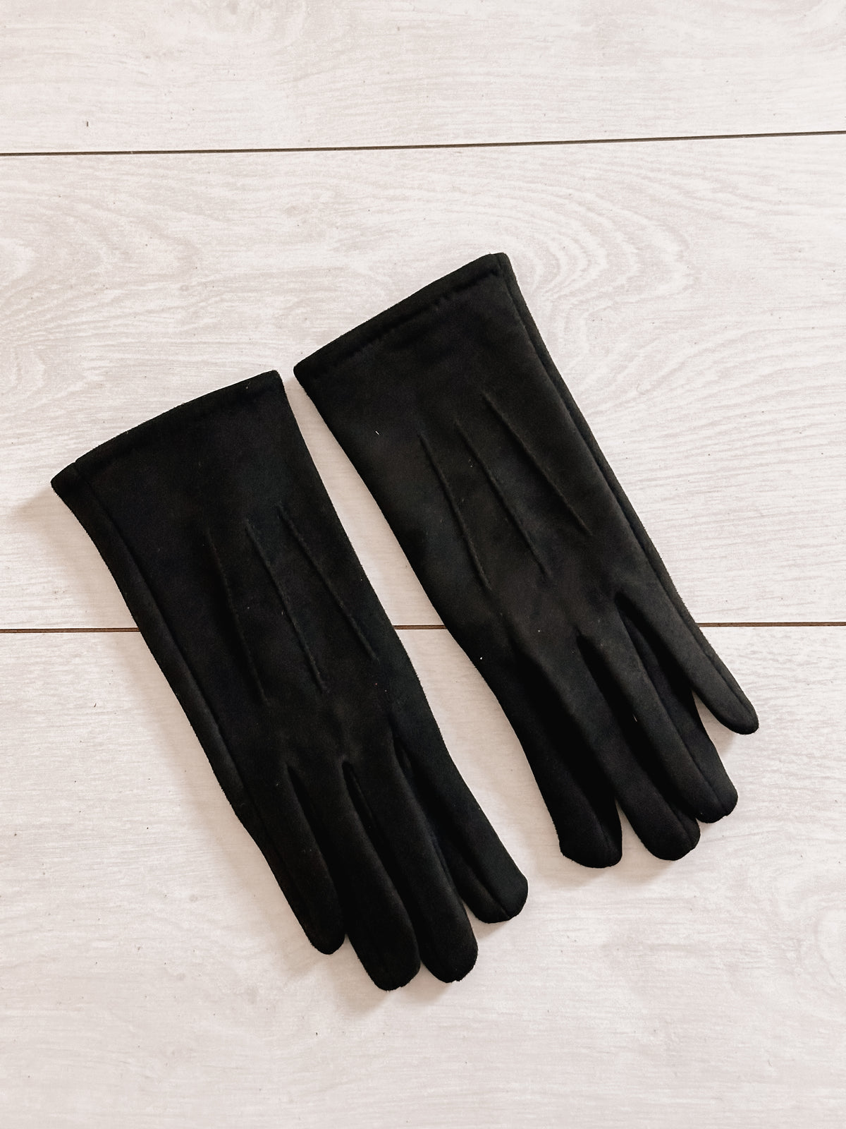 Black Suede Gloves