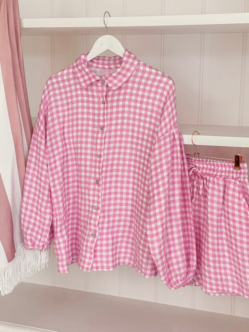 Pink Vichy Tetra Set