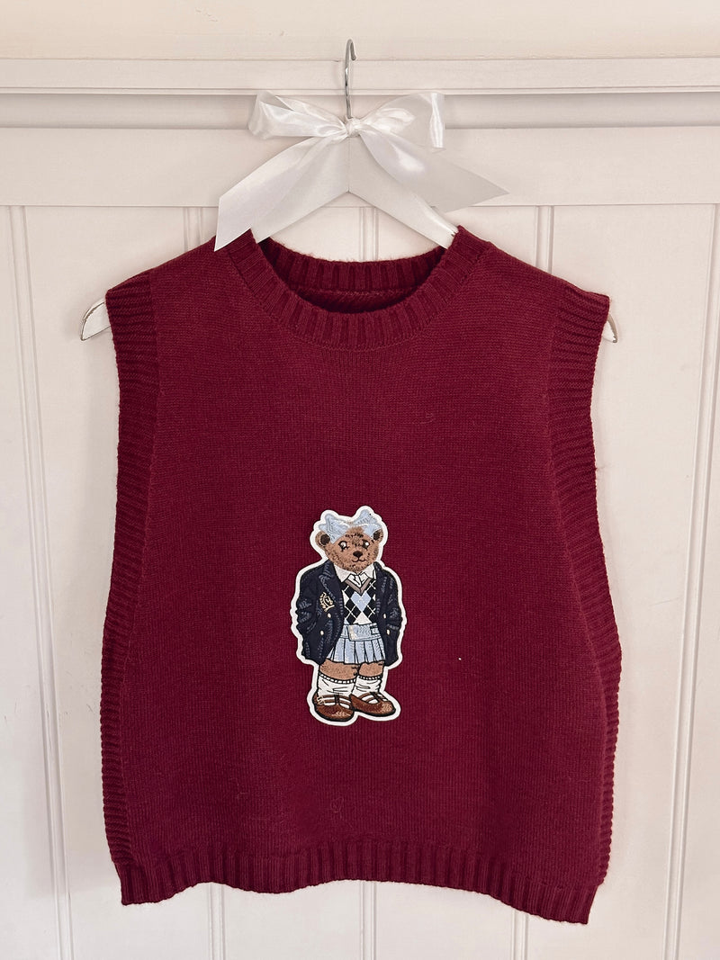 Bear Sleeveless Sweater