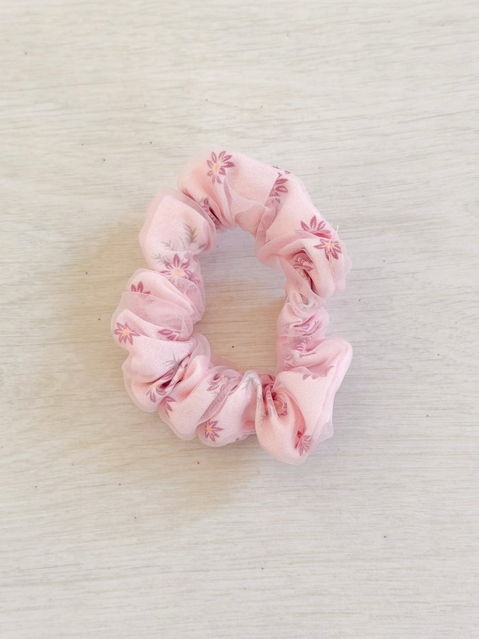 Blush Flower Scrunchie