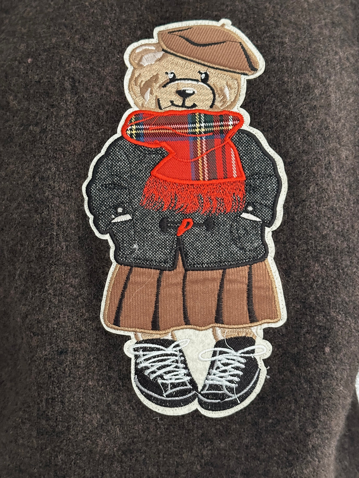 Autumn Chocolate Bear Sweater