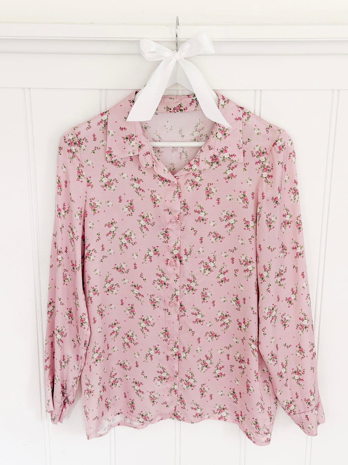 Fleur de Satin Blouse