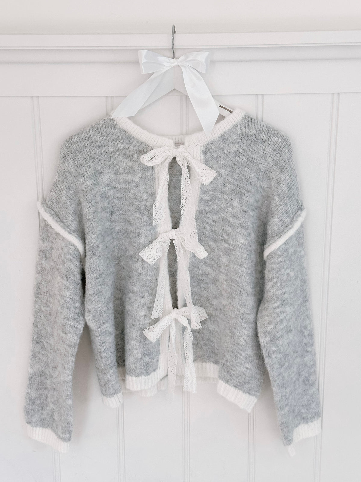 Dreamy Lace Bow Cardigan