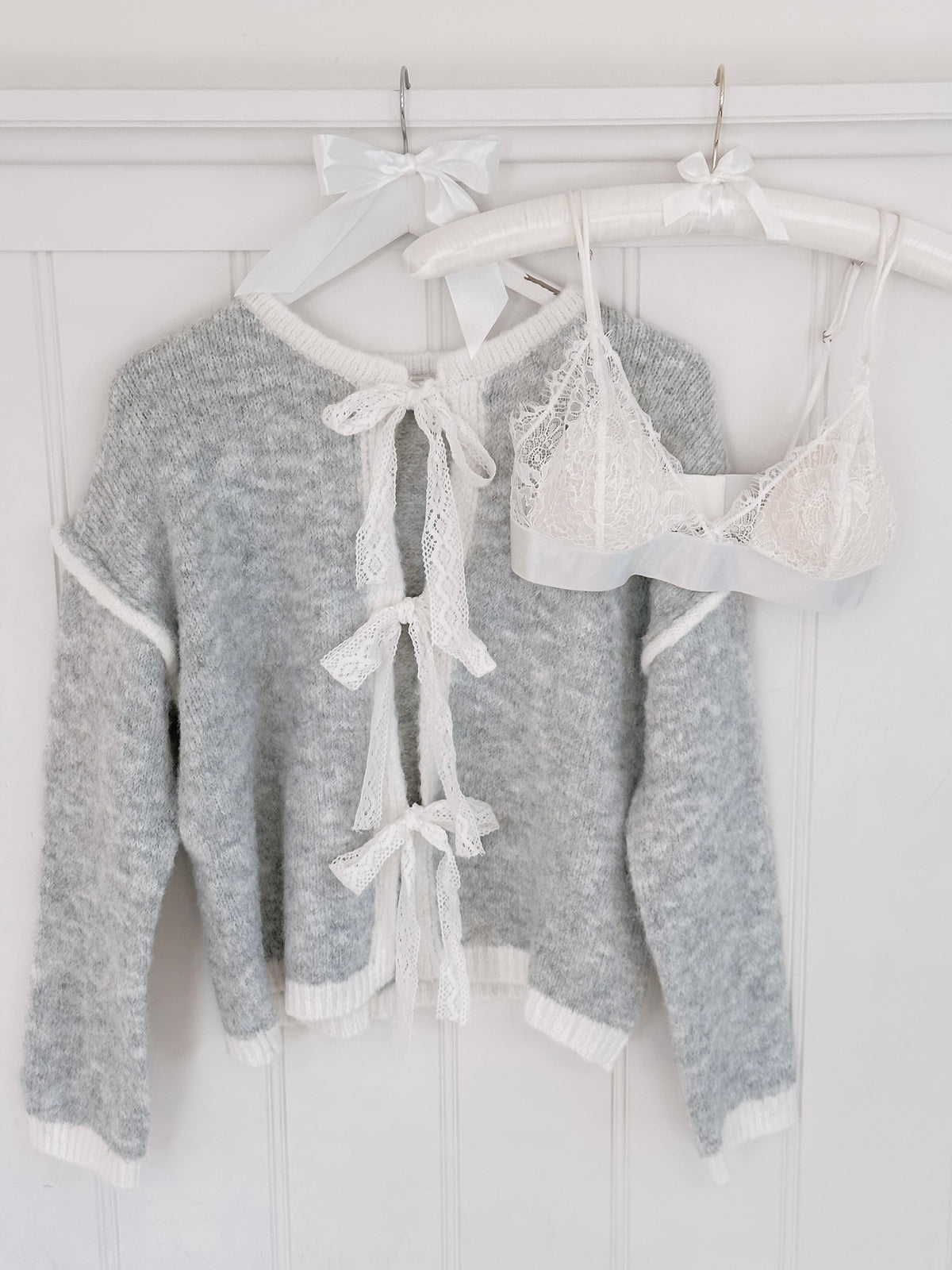 Dreamy Lace Bow Cardigan