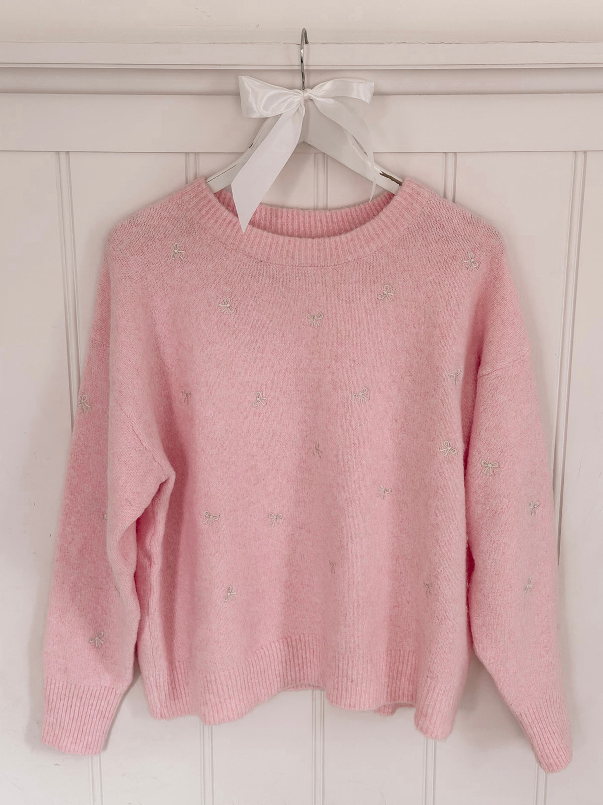 Pink Bow Sweater