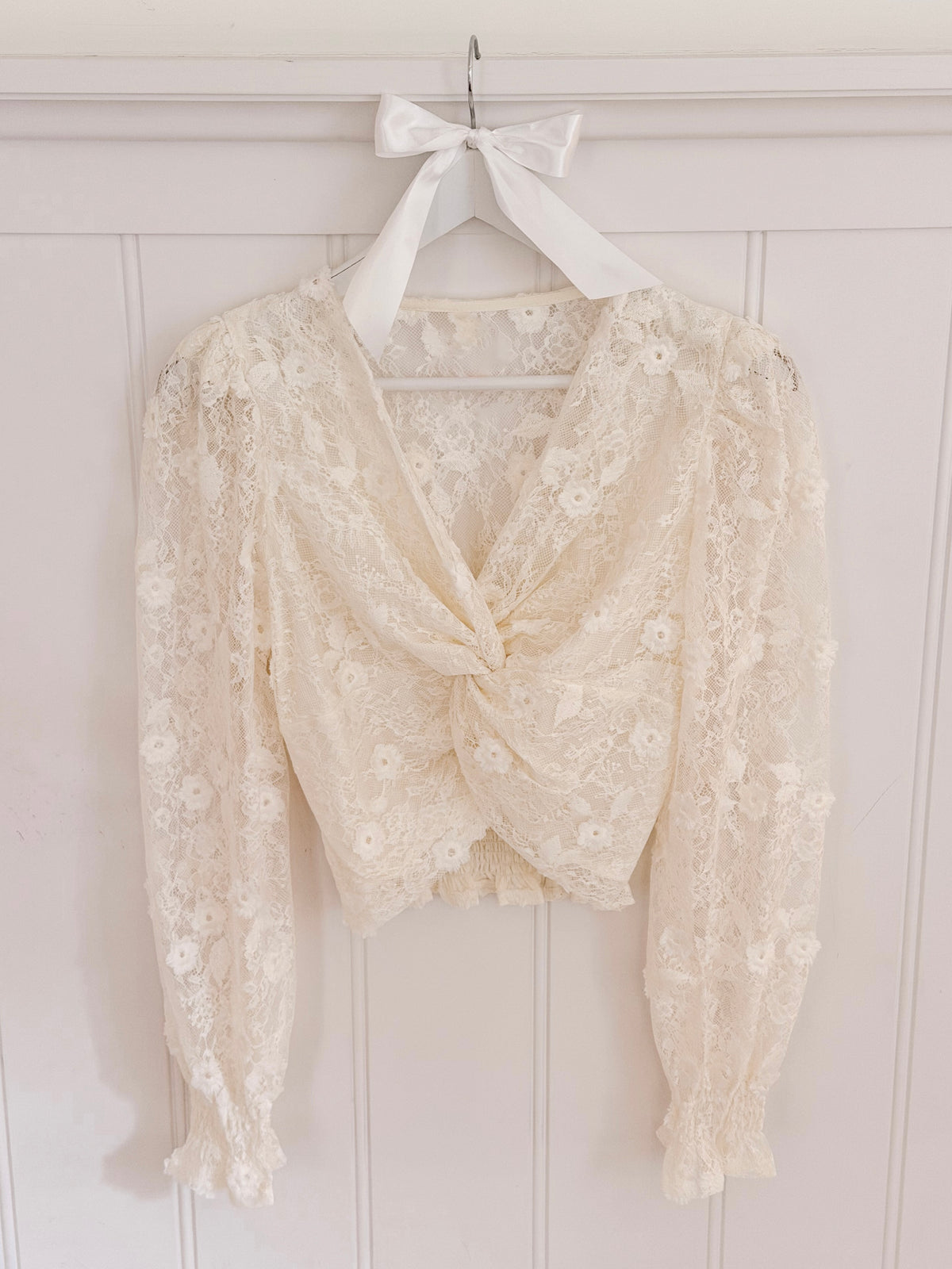 Vanilla Amalfi Lace Blouse