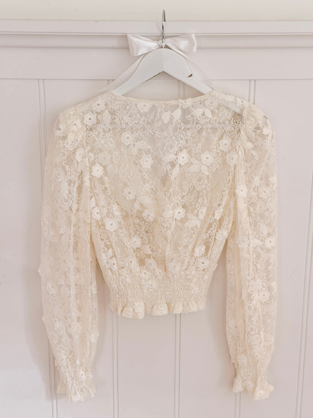 Vanilla Amalfi Lace Blouse