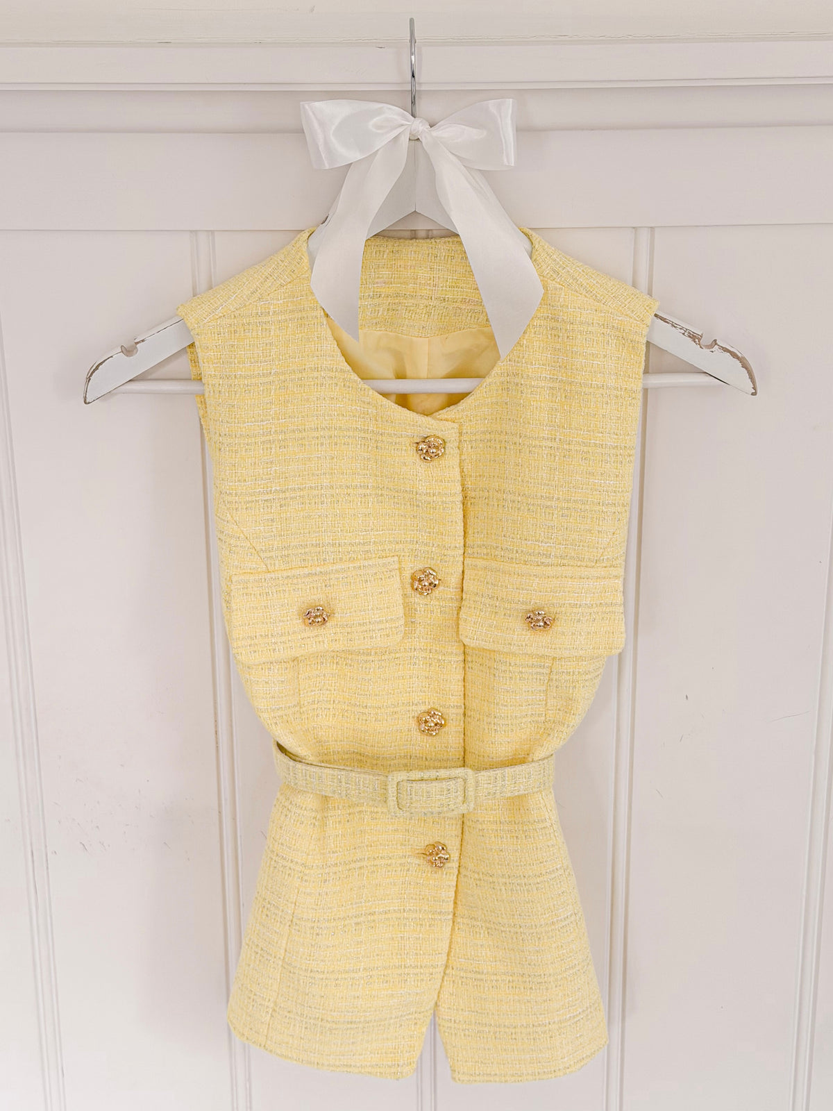 Honey Tweed Gilet