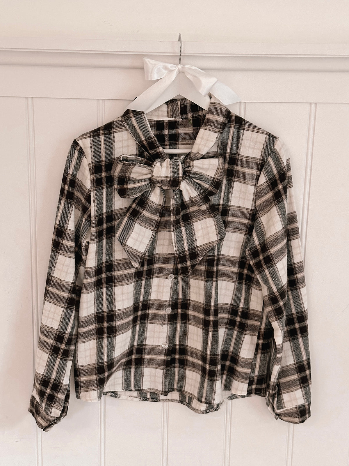 Cozy Winter Bow Blouse