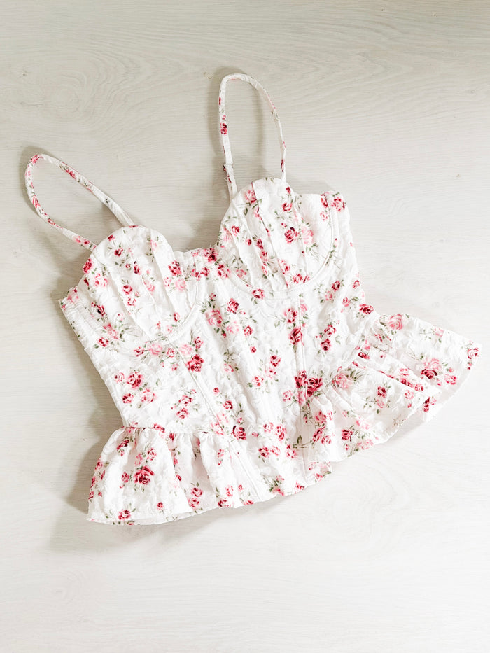 Maison Fleur Corset - Cherry