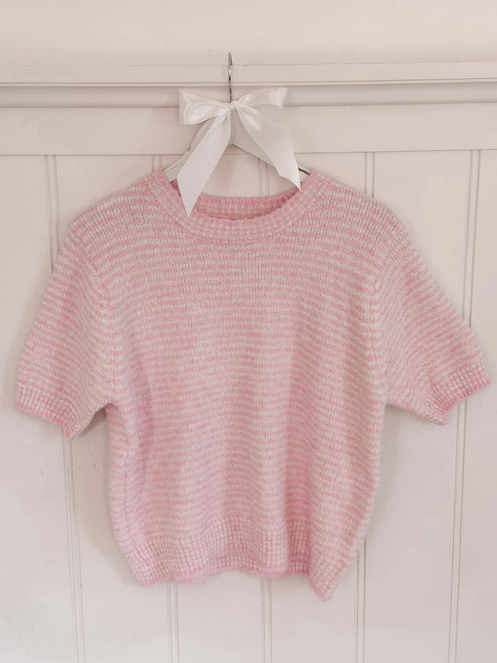 Pink Candy Stripe Knit