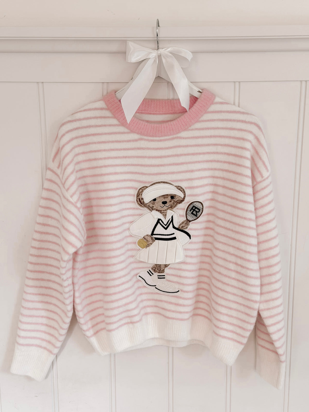 Striped Tennis Bear Sweater