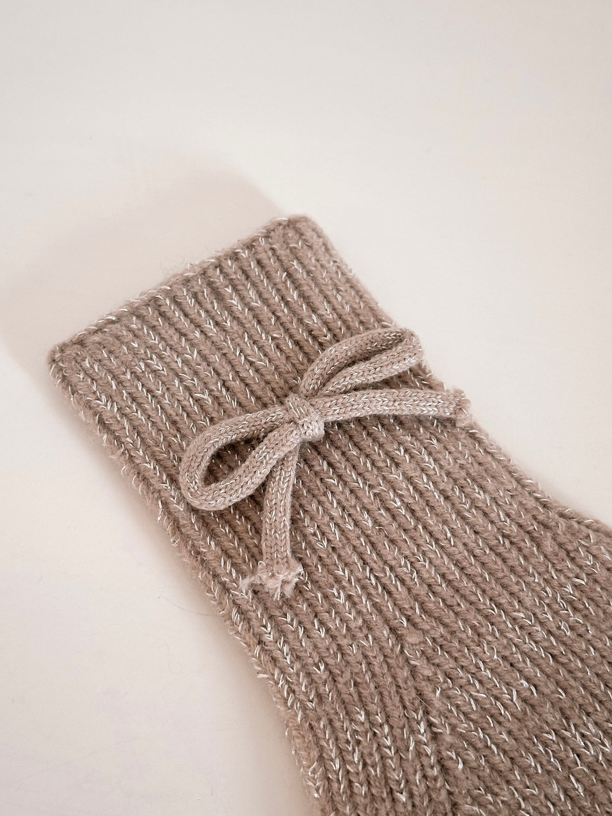 Taupe Bow Gloves