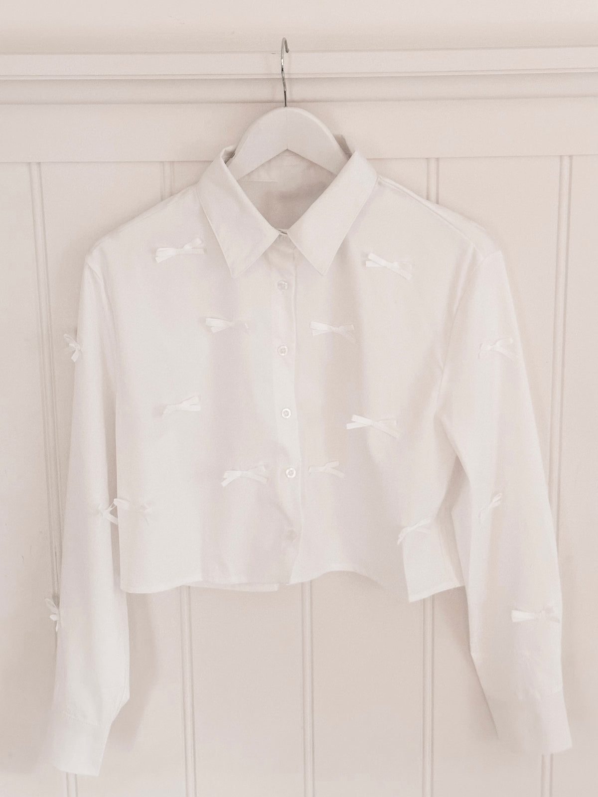 Classic White Bow Blouse