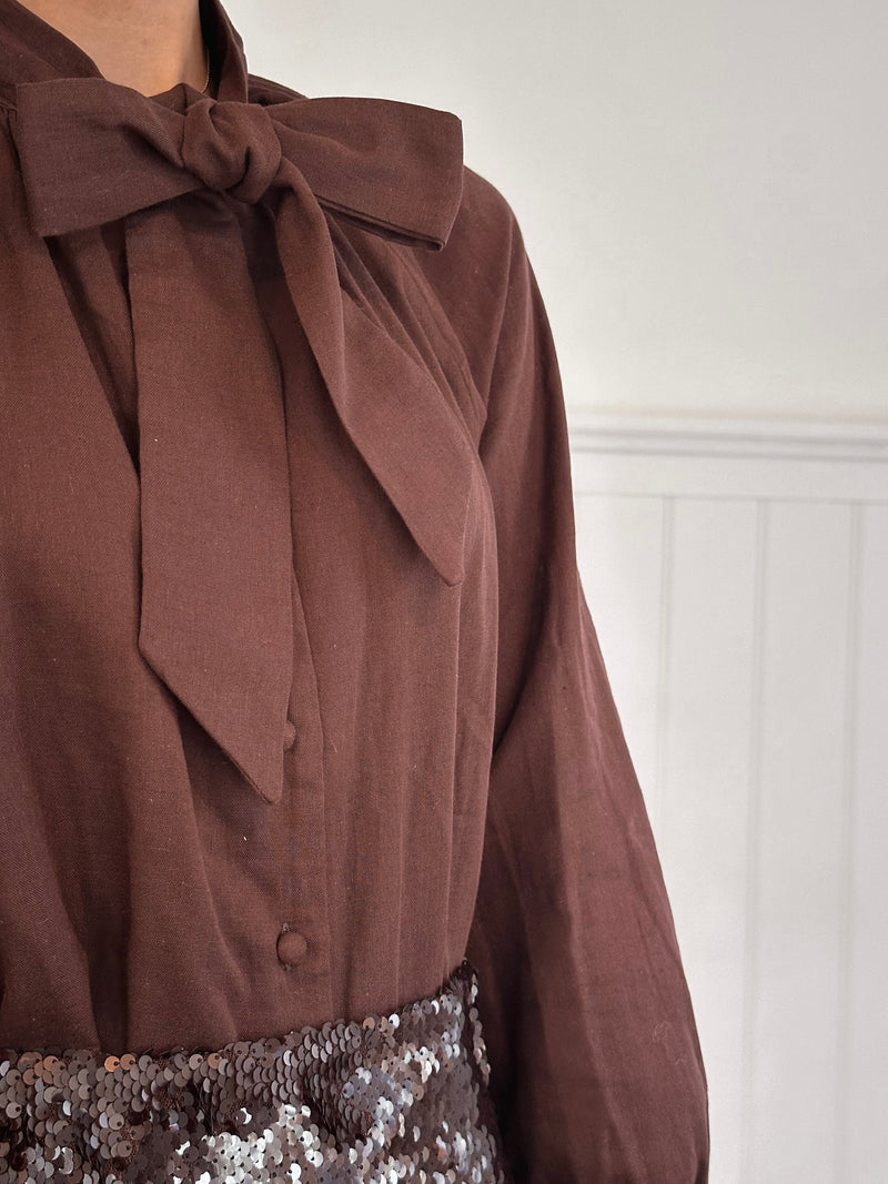 Truffle Bow Blouse