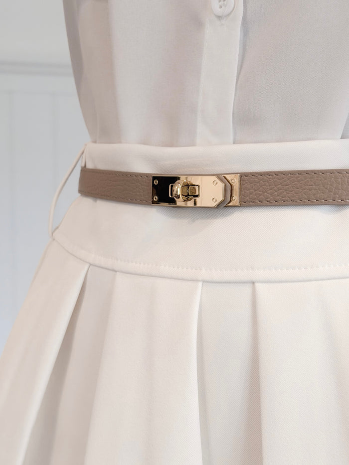 The Taupe Saddle Belt