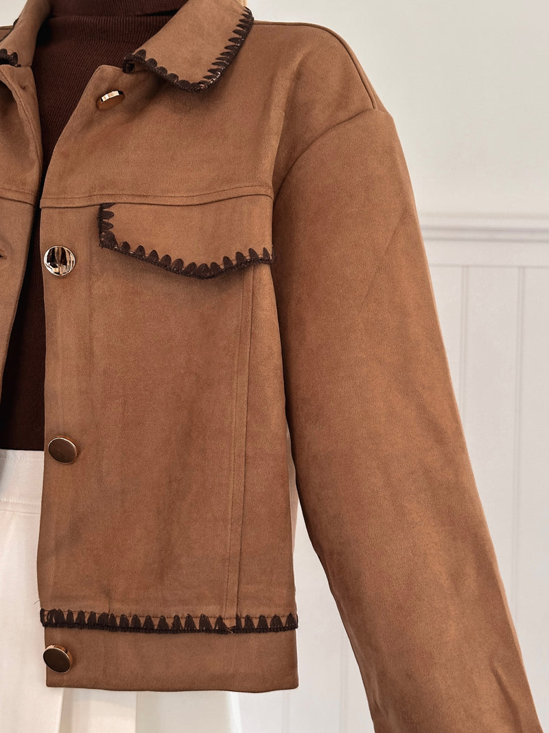 Hazelnut Suede Jacket