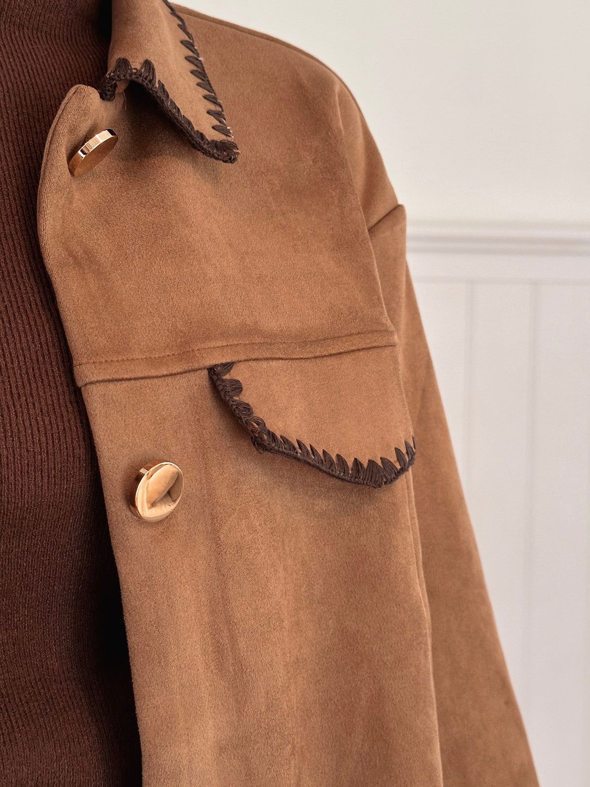 Hazelnut Suede Jacket