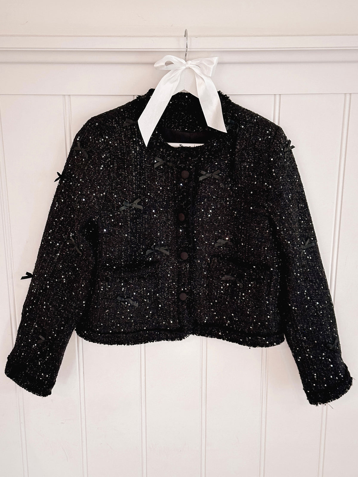 Tweed Bow Elegance Jacket