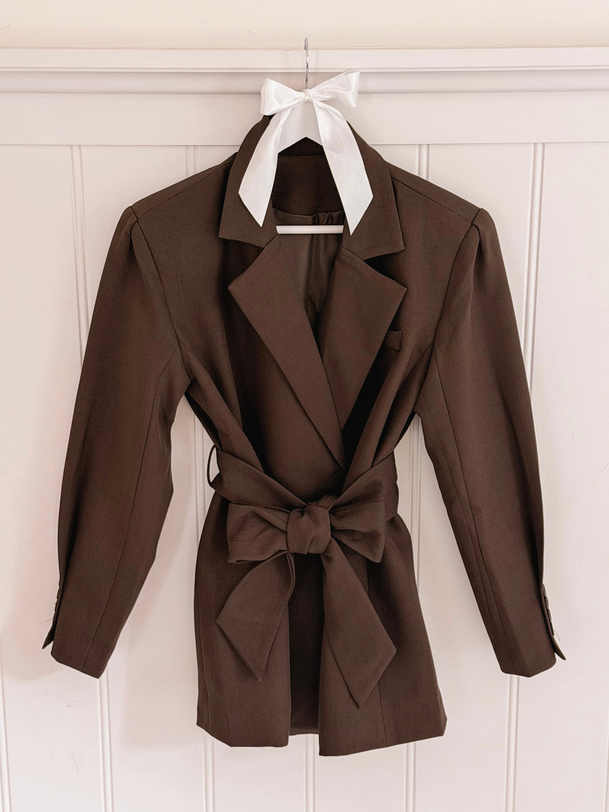 Espresso Bow Blazer