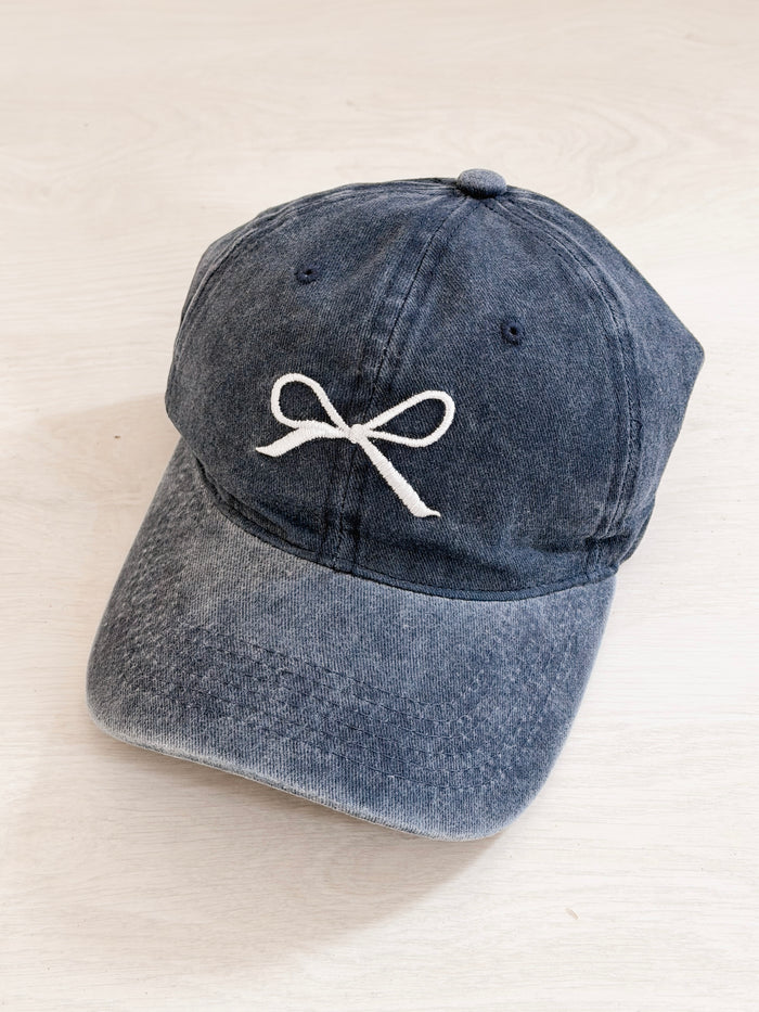 Denim Bow Cap