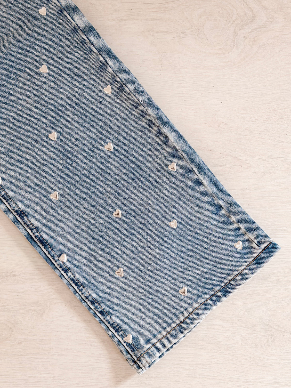 Heart Studs Jeans