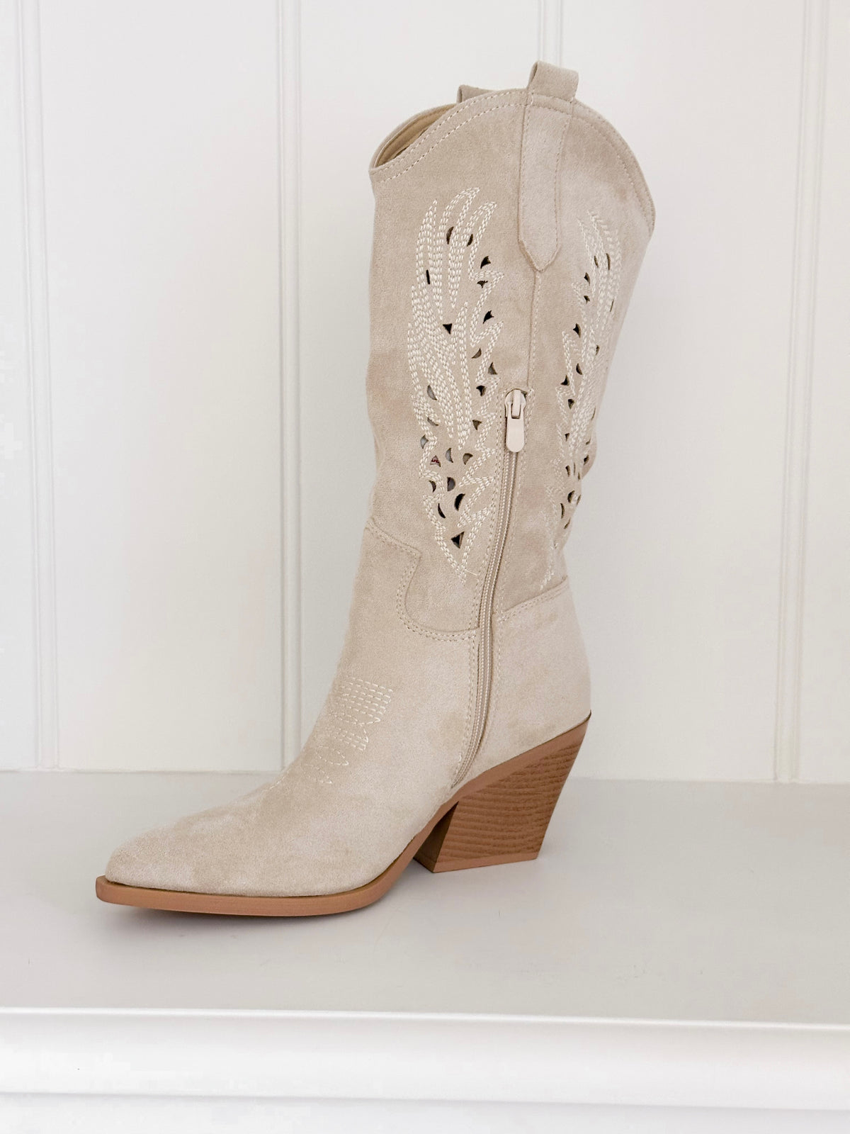 Summer Suede Cowboy Boots