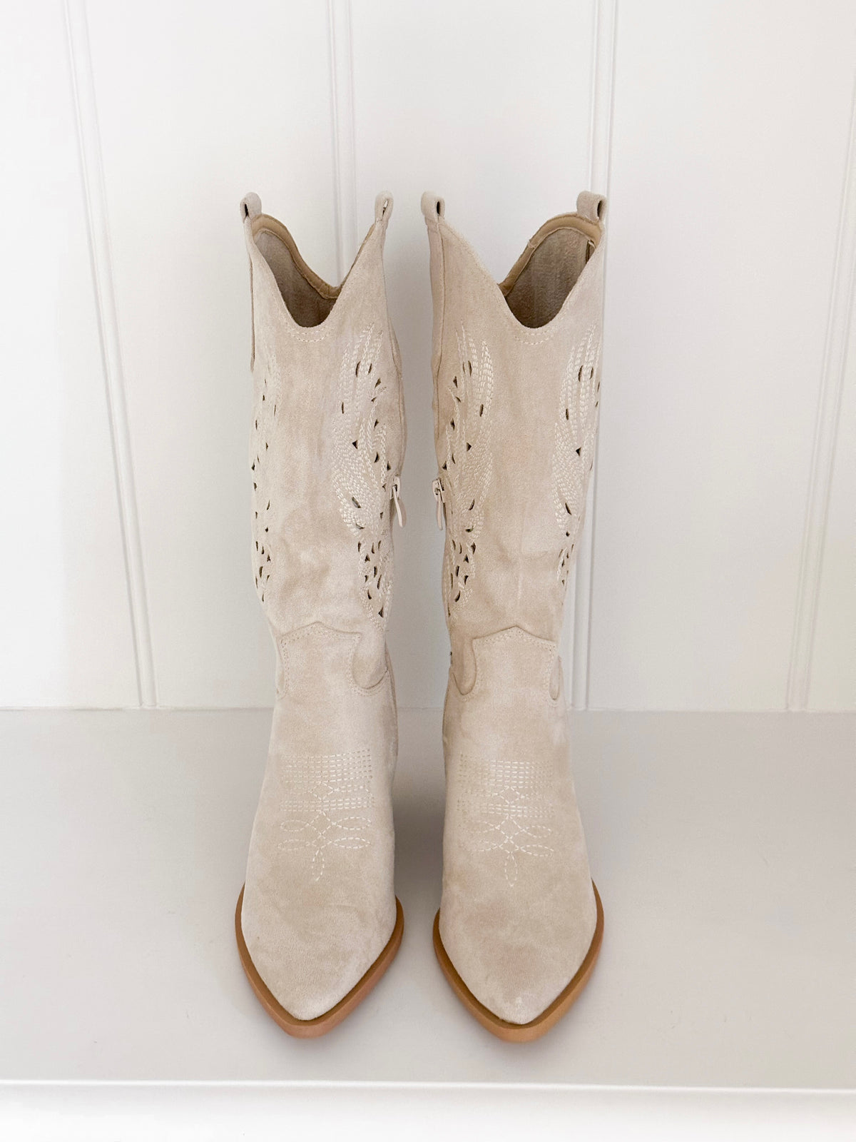 Summer Suede Cowboy Boots