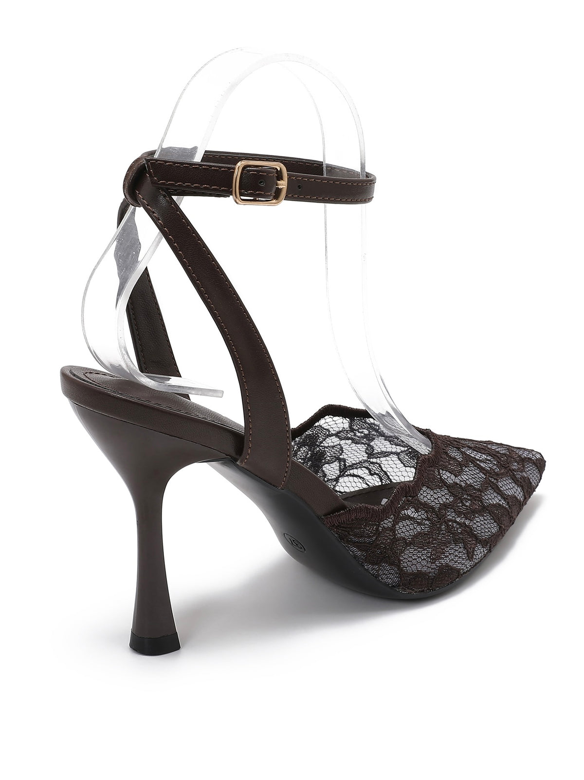 Chocolate Lace High Heels