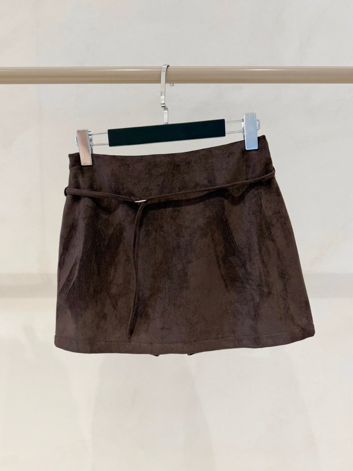 Brownie Suede Skirt