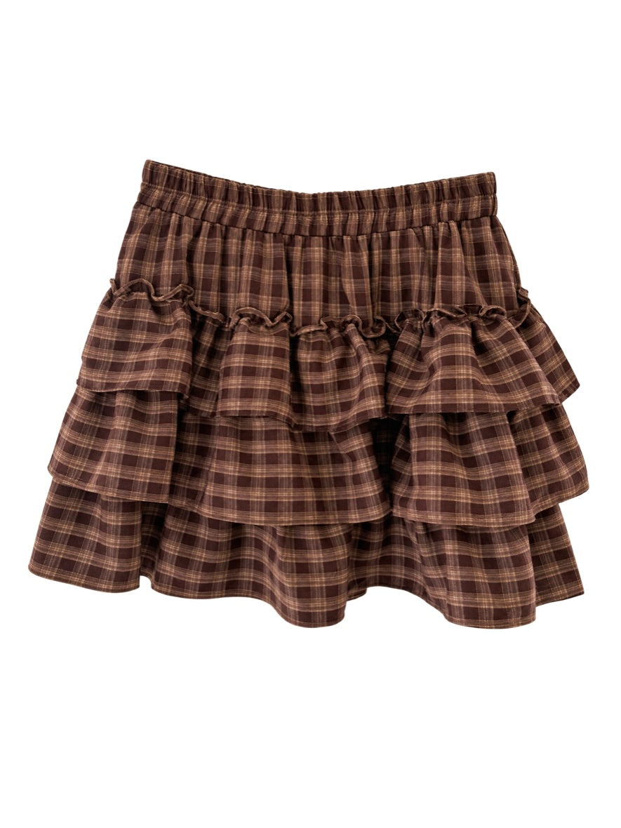 Cinnamon Ruffle Skirt