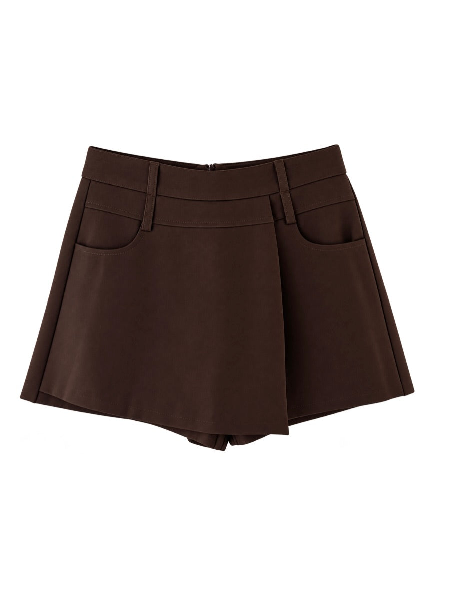 Espresso Skort