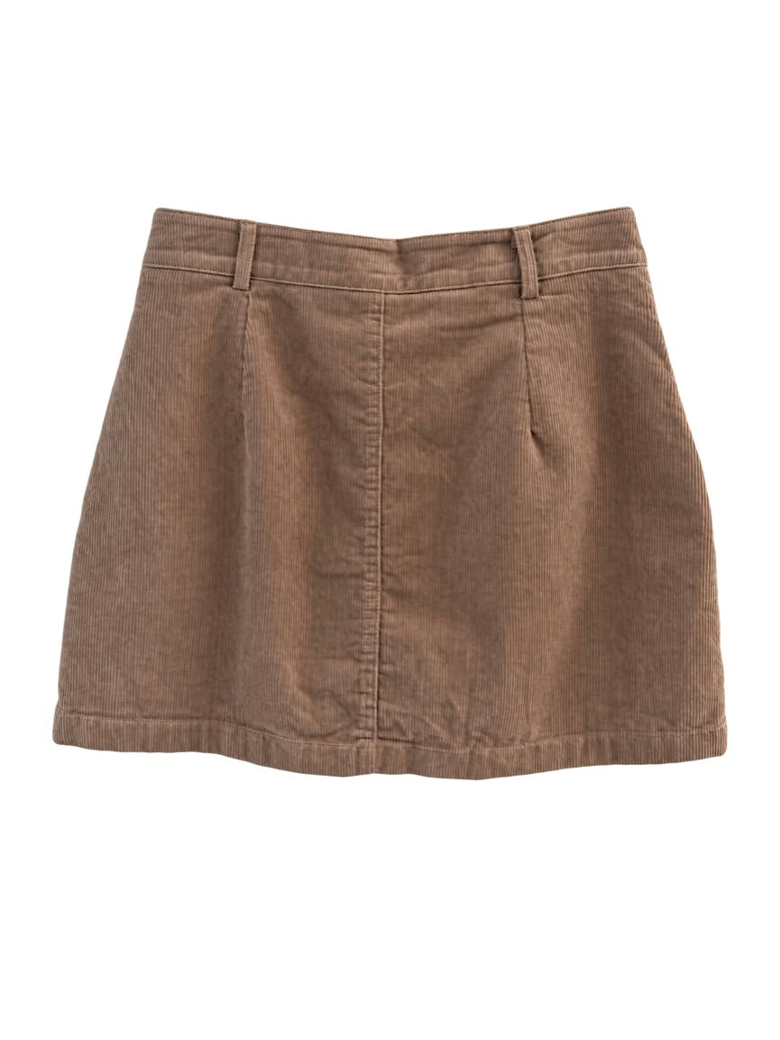 Taupe Corduroy Skirt