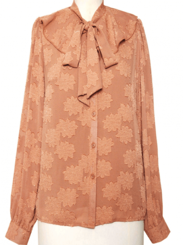 Crisp Morning Air Blouse - Camel